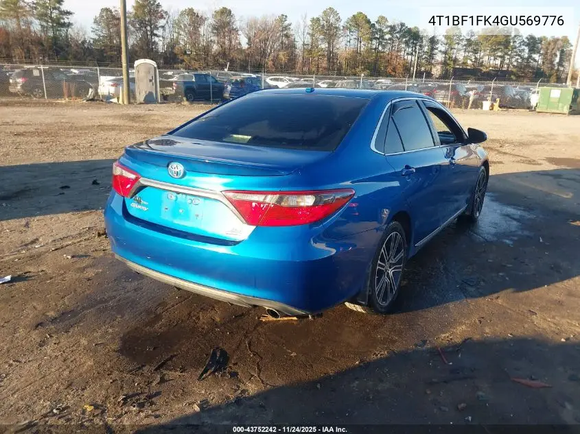 4T1BF1FK4GU569776 2016 Toyota Camry Se