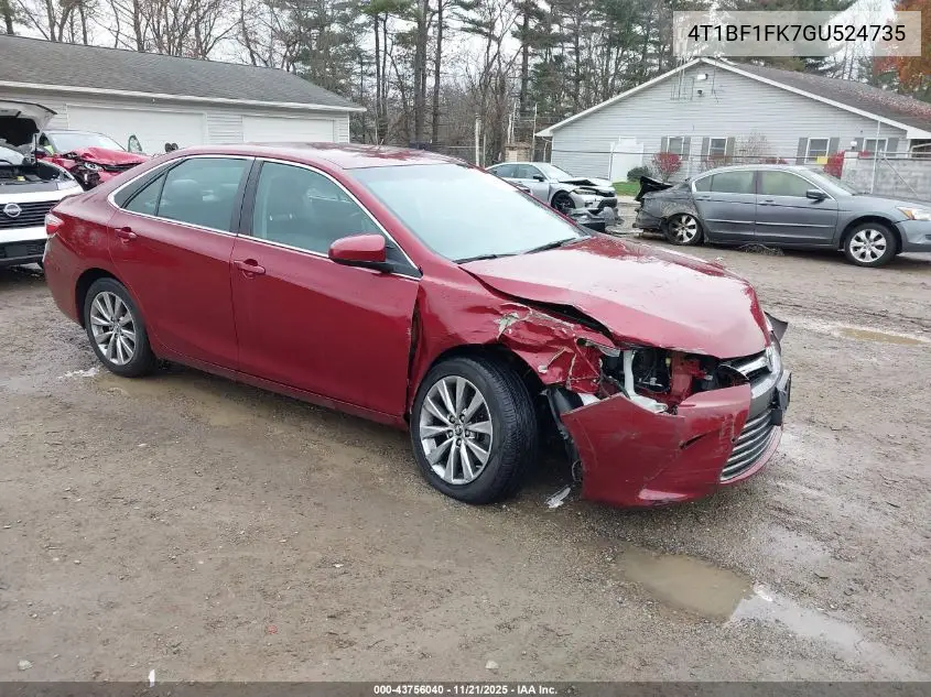 4T1BF1FK7GU524735 2016 Toyota Camry Xle