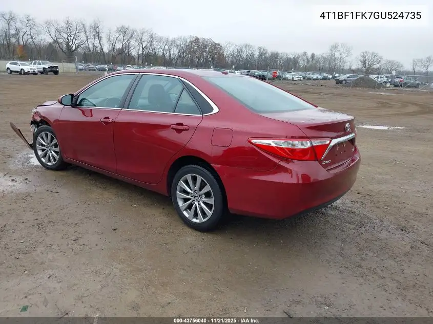 4T1BF1FK7GU524735 2016 Toyota Camry Xle
