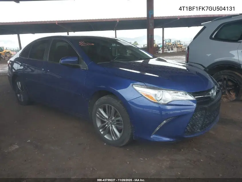 4T1BF1FK7GU504131 2016 Toyota Camry Se