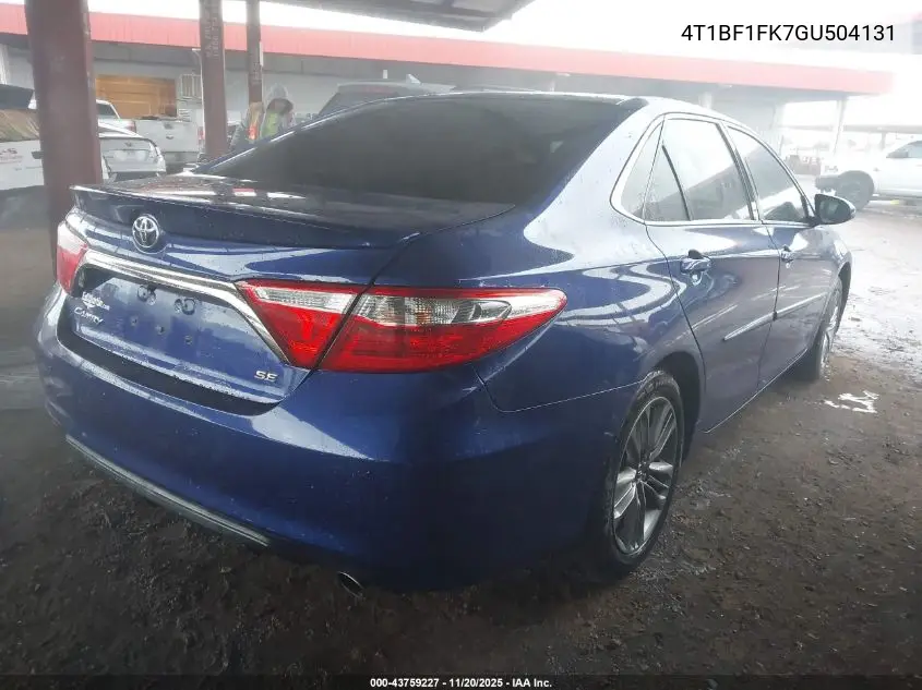4T1BF1FK7GU504131 2016 Toyota Camry Se