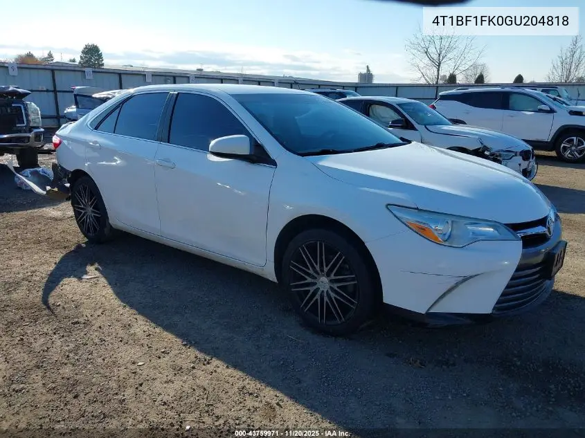 4T1BF1FK0GU204818 2016 Toyota Camry Le