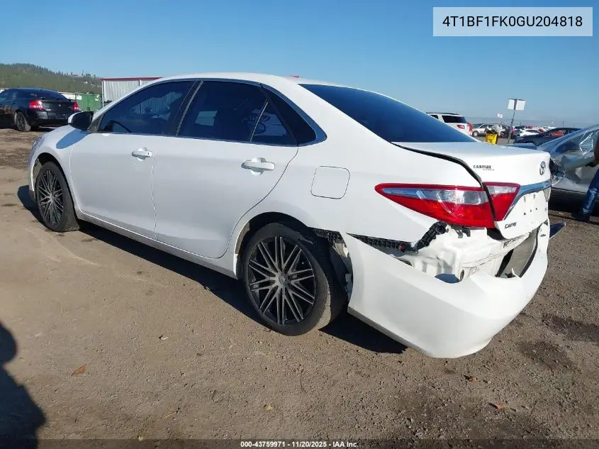 4T1BF1FK0GU204818 2016 Toyota Camry Le