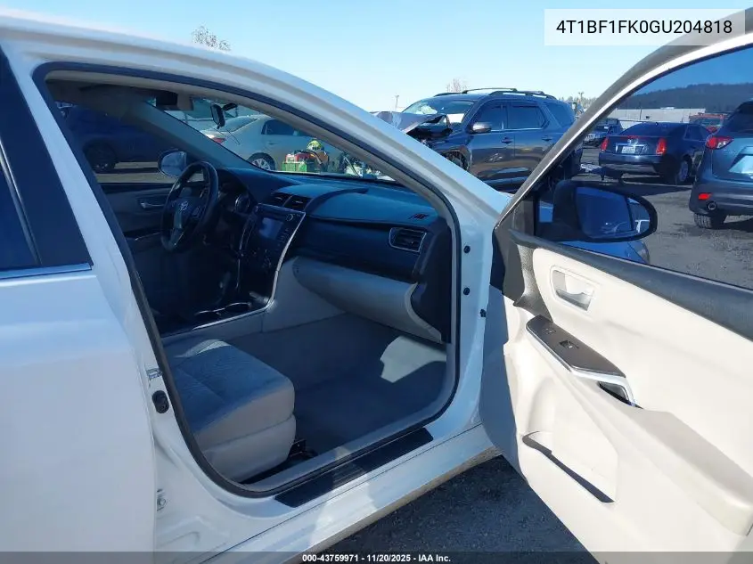 4T1BF1FK0GU204818 2016 Toyota Camry Le