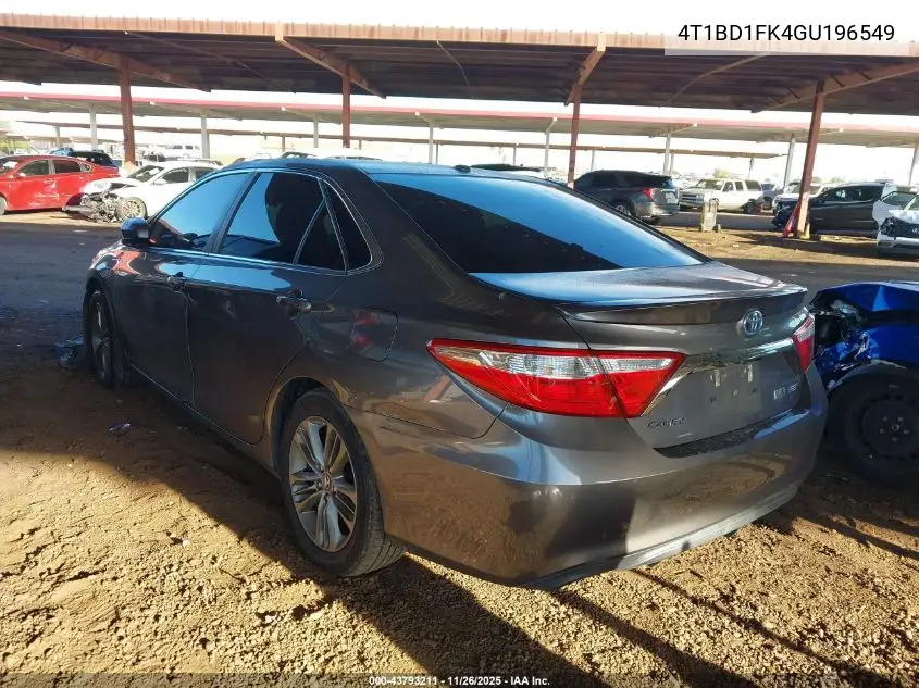 4T1BD1FK4GU196549 2016 Toyota Camry Hybrid Se