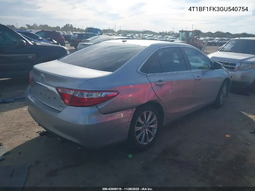 4T1BF1FK3GU540754 2016 Toyota Camry Xle