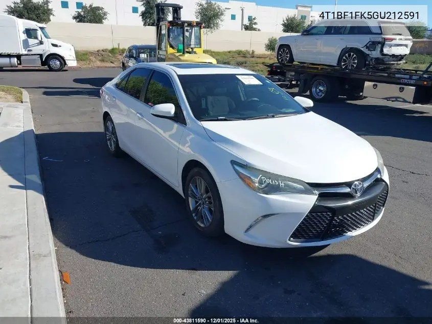 4T1BF1FK5GU212591 2016 Toyota Camry Se