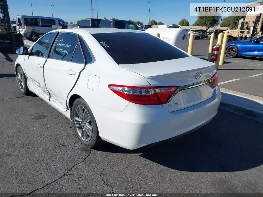 4T1BF1FK5GU212591 2016 Toyota Camry Se