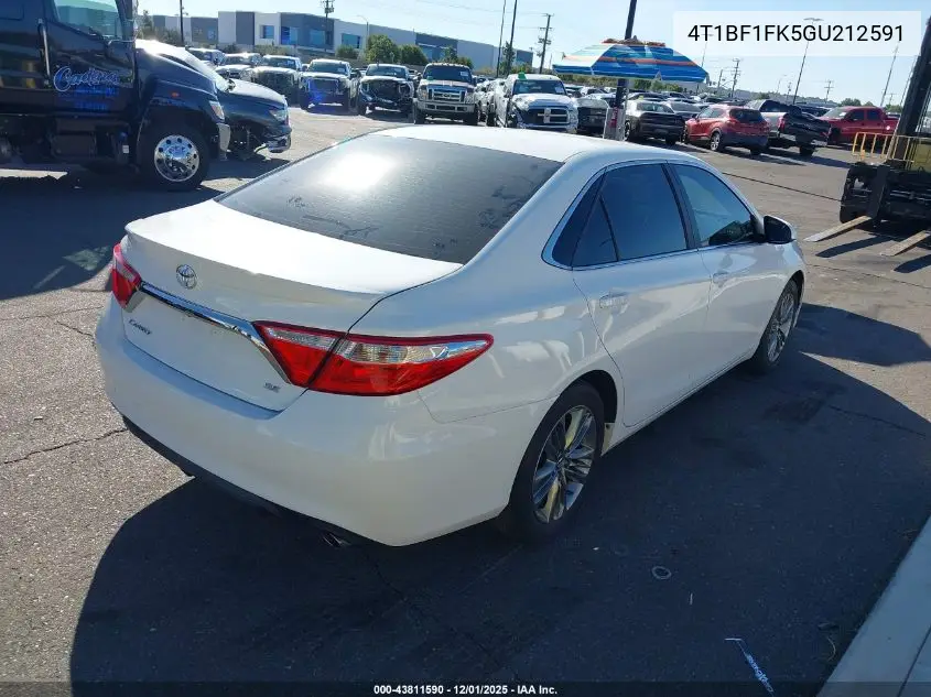 4T1BF1FK5GU212591 2016 Toyota Camry Se