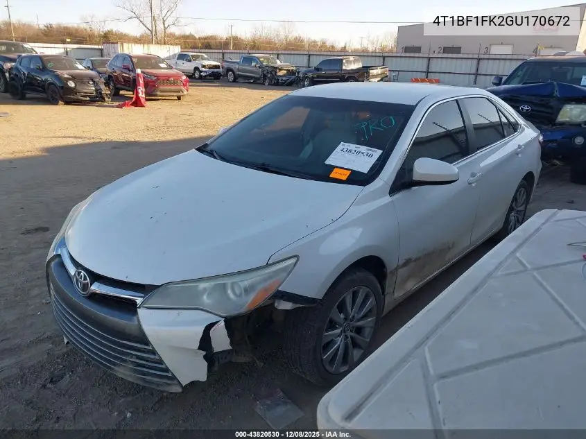 4T1BF1FK2GU170672 2016 Toyota Camry Xle