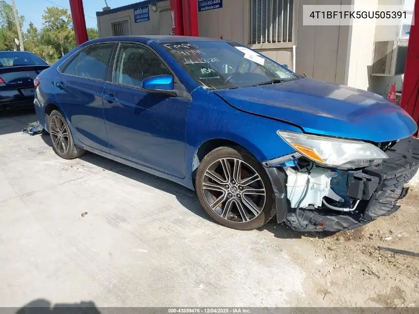 4T1BF1FK5GU505391 2016 Toyota Camry Se
