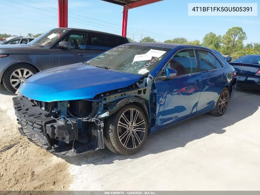 4T1BF1FK5GU505391 2016 Toyota Camry Se