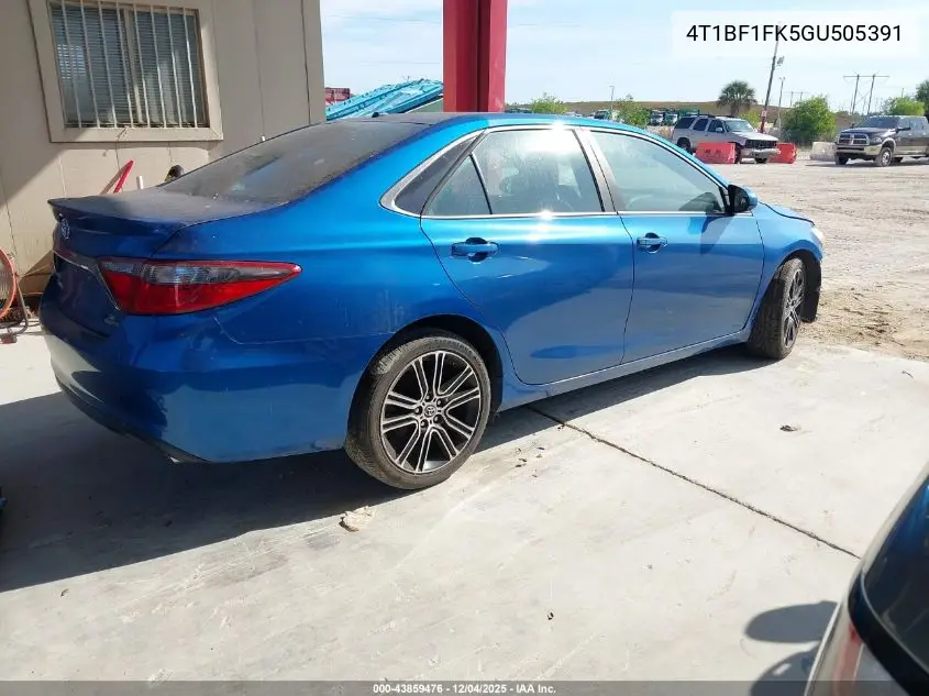 4T1BF1FK5GU505391 2016 Toyota Camry Se
