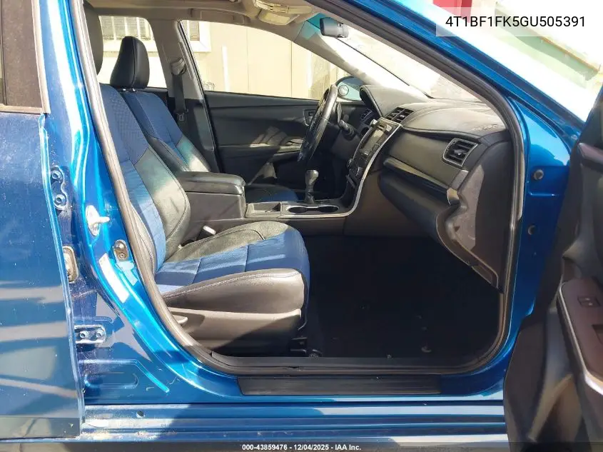 4T1BF1FK5GU505391 2016 Toyota Camry Se