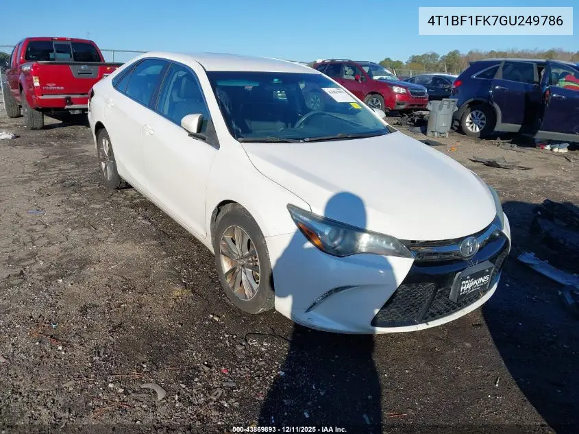 4T1BF1FK7GU249786 2016 Toyota Camry Se