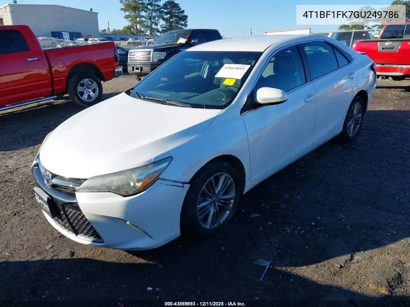 4T1BF1FK7GU249786 2016 Toyota Camry Se