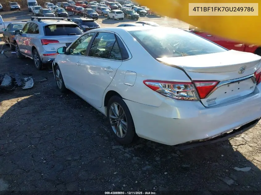 4T1BF1FK7GU249786 2016 Toyota Camry Se