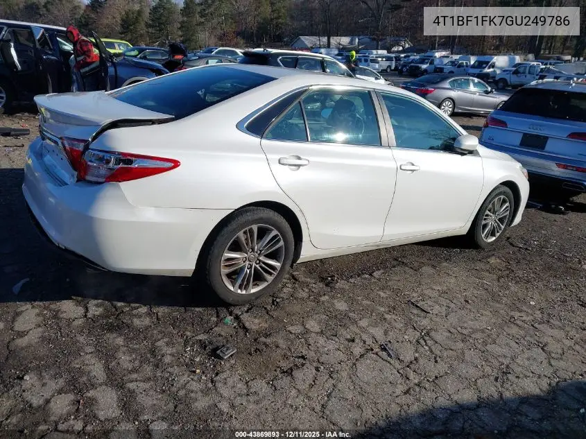 4T1BF1FK7GU249786 2016 Toyota Camry Se