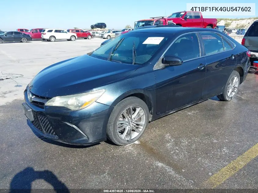 4T1BF1FK4GU547602 2016 Toyota Camry Se