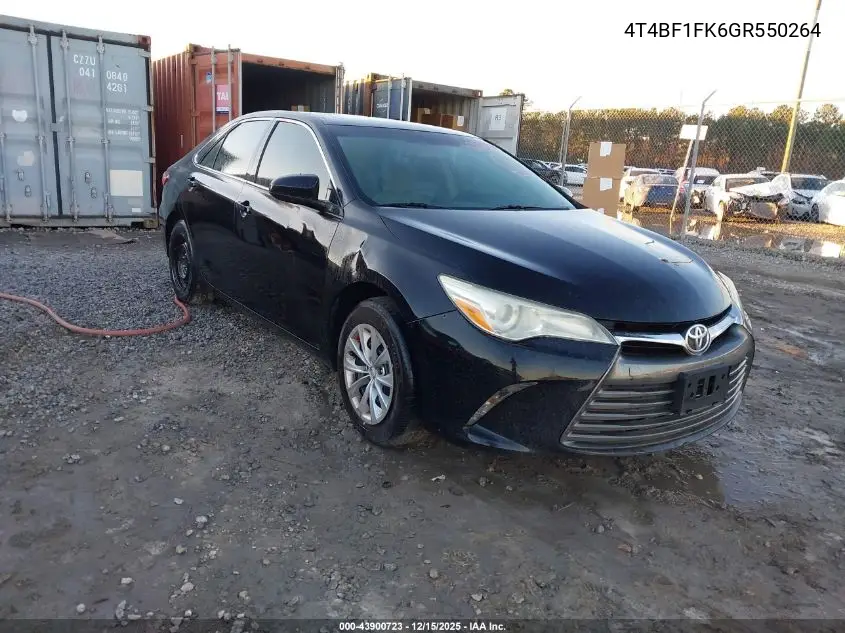 4T4BF1FK6GR550264 2016 Toyota Camry Le