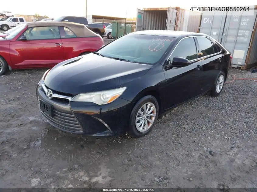 4T4BF1FK6GR550264 2016 Toyota Camry Le
