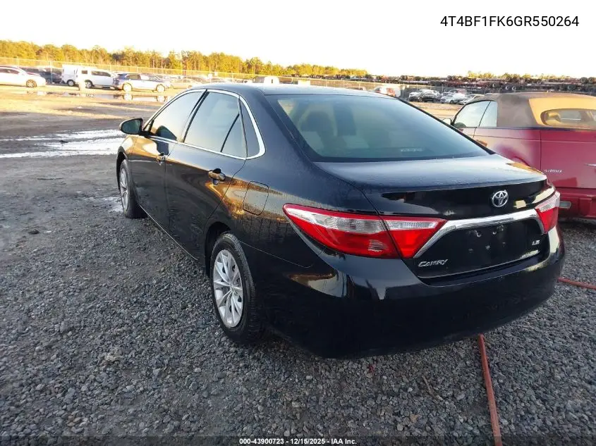 4T4BF1FK6GR550264 2016 Toyota Camry Le