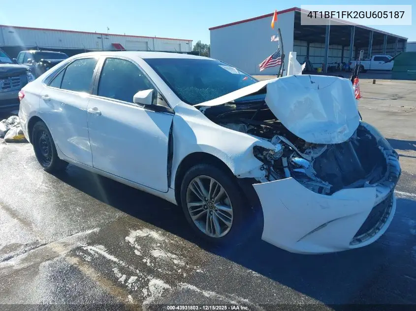 4T1BF1FK2GU605187 2016 Toyota Camry Se