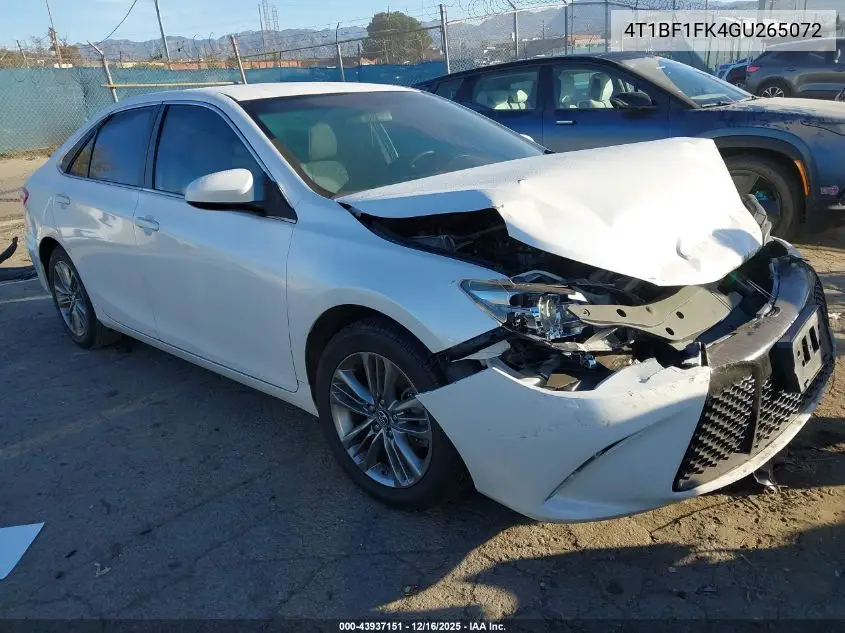 4T1BF1FK4GU265072 2016 Toyota Camry Se
