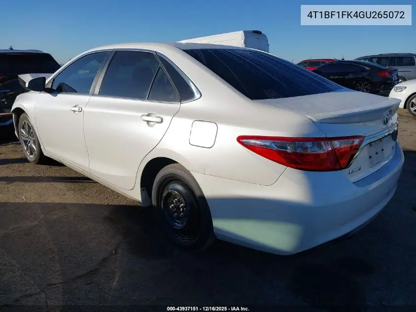 4T1BF1FK4GU265072 2016 Toyota Camry Se