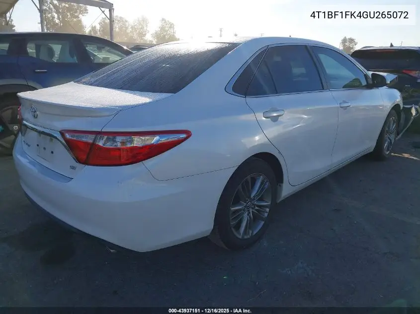4T1BF1FK4GU265072 2016 Toyota Camry Se