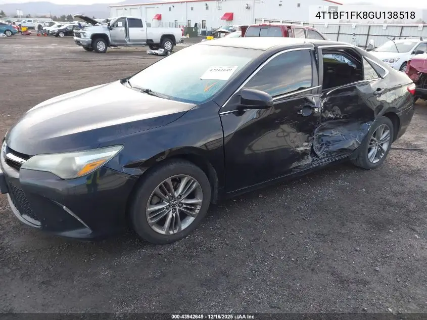 4T1BF1FK8GU138518 2016 Toyota Camry Se