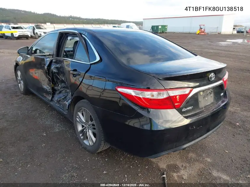 4T1BF1FK8GU138518 2016 Toyota Camry Se