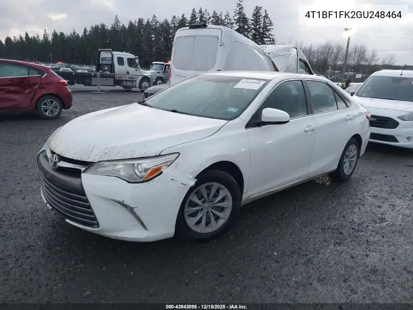 4T1BF1FK2GU248464 2016 Toyota Camry Le