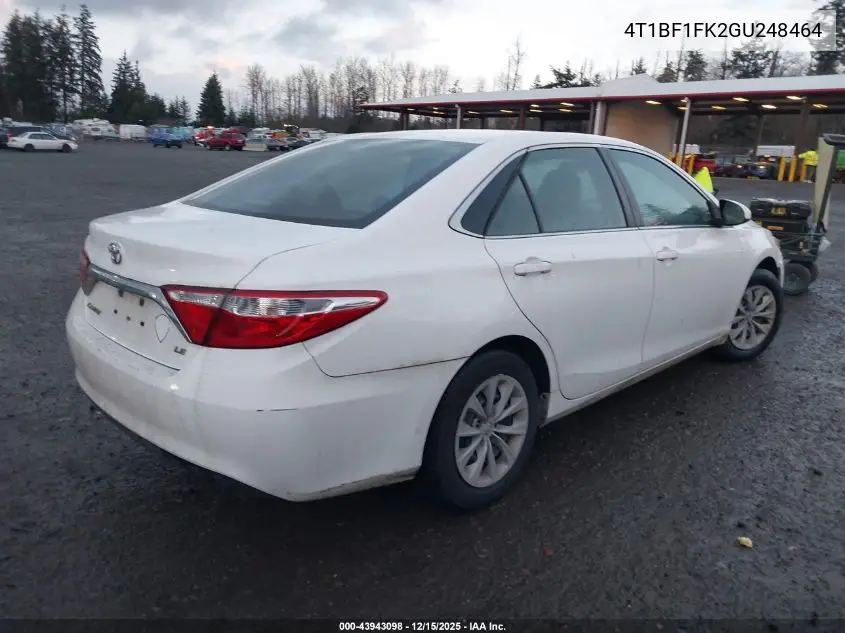 4T1BF1FK2GU248464 2016 Toyota Camry Le