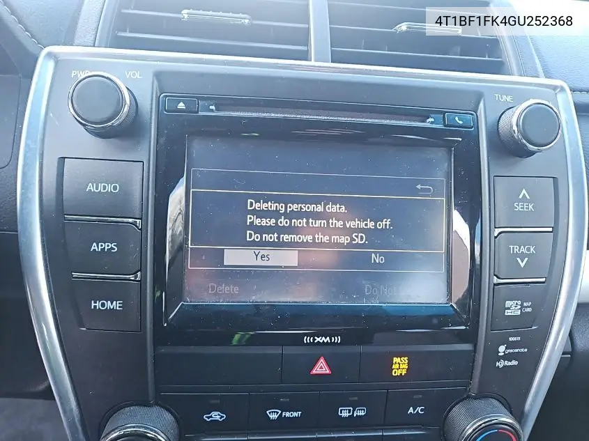 4T1BF1FK4GU252368 2016 Toyota Camry Se