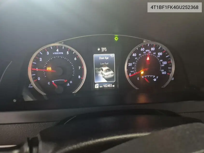 4T1BF1FK4GU252368 2016 Toyota Camry Se
