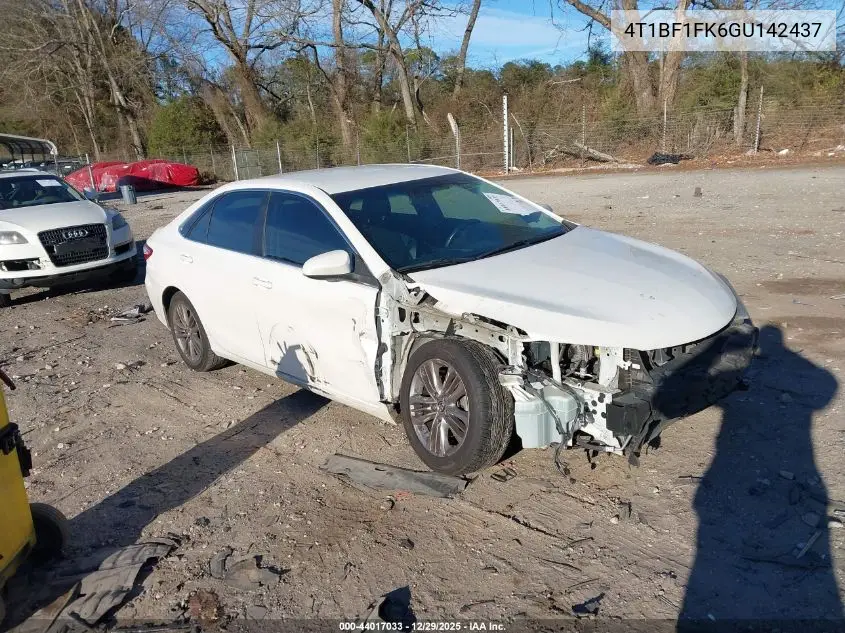 4T1BF1FK6GU142437 2016 Toyota Camry Se