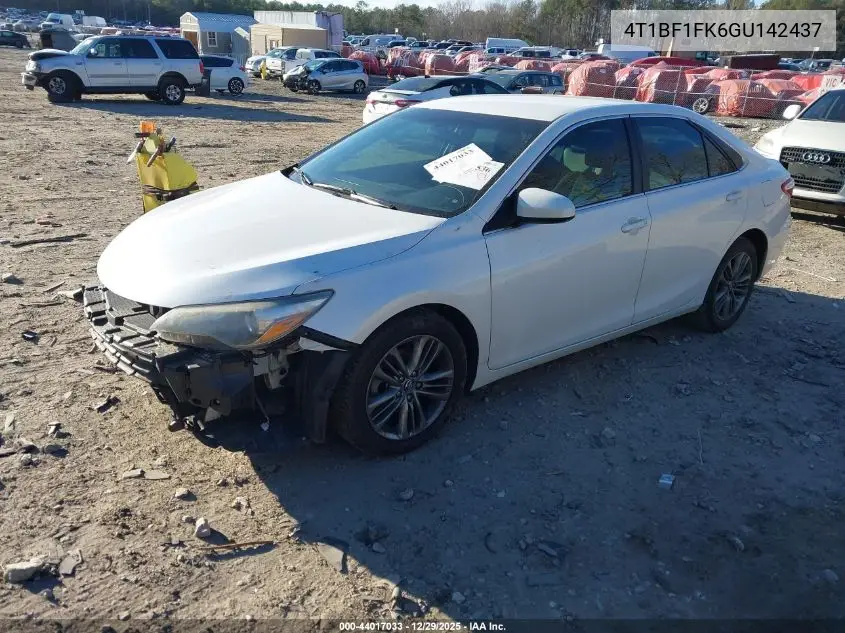 4T1BF1FK6GU142437 2016 Toyota Camry Se