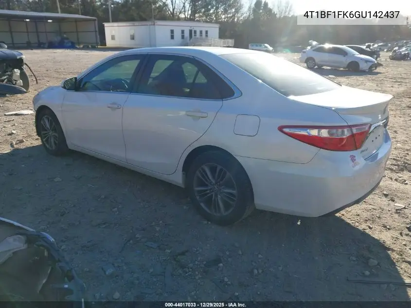 4T1BF1FK6GU142437 2016 Toyota Camry Se
