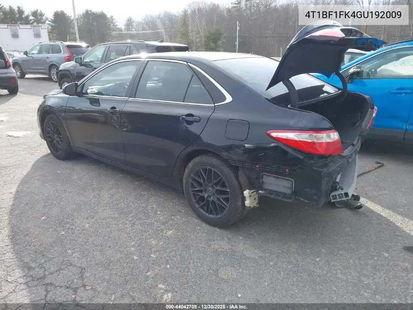 4T1BF1FK4GU192009 2016 Toyota Camry Se
