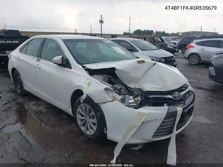 4T4BF1FK4GR535679 2016 Toyota Camry Le