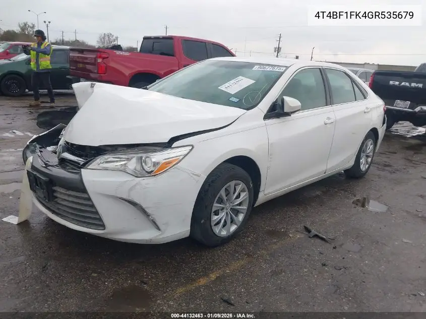 4T4BF1FK4GR535679 2016 Toyota Camry Le