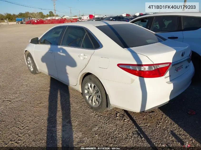 4T1BD1FK4GU179203 2016 Toyota Camry Hybrid Le