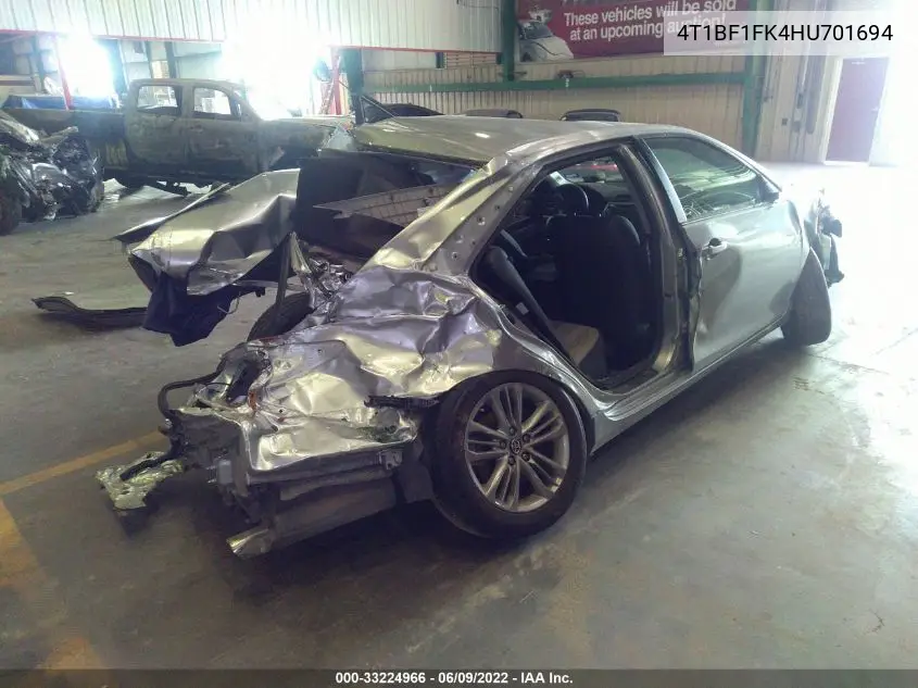 4T1BF1FK4HU701694 2017 Toyota Camry Se