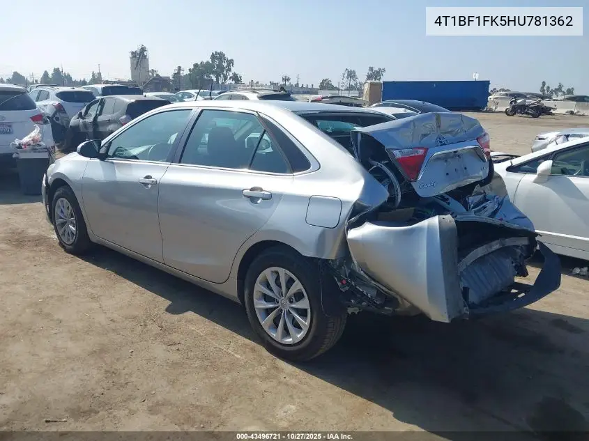 4T1BF1FK5HU781362 2017 Toyota Camry Le