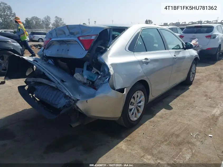 4T1BF1FK5HU781362 2017 Toyota Camry Le