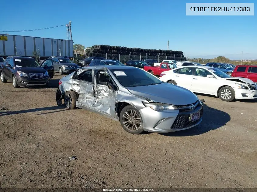 4T1BF1FK2HU417383 2017 Toyota Camry Se