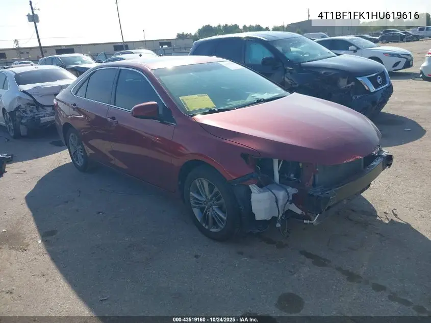 4T1BF1FK1HU619616 2017 Toyota Camry Se
