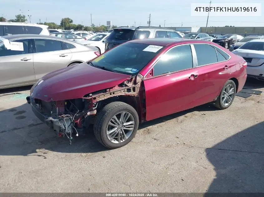 4T1BF1FK1HU619616 2017 Toyota Camry Se