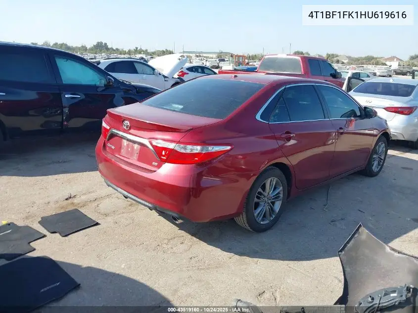 4T1BF1FK1HU619616 2017 Toyota Camry Se